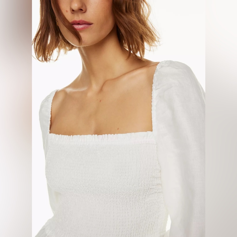 Aritzia Pink Smocked Mini Dress - Picture 8 of 11